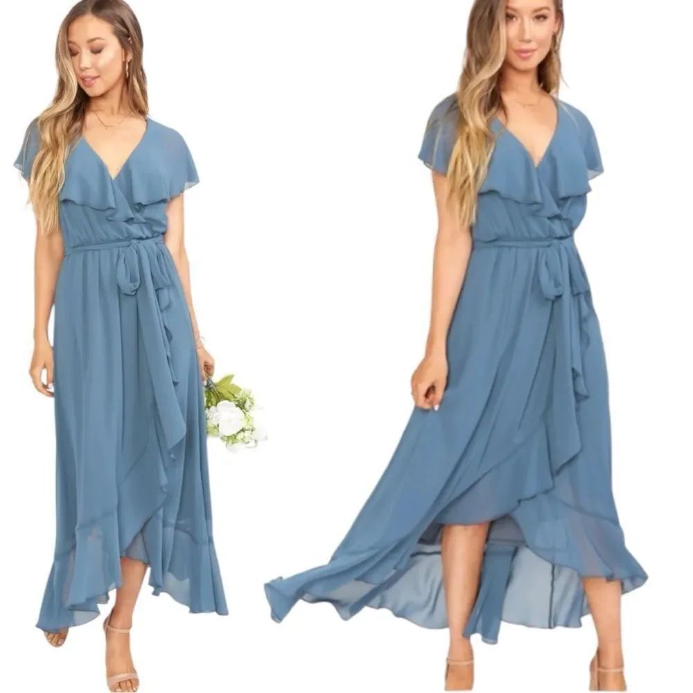 NWTs Show Me Your MuMu Jess Ruffle Midi Dress Size Small